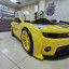 Кровать машина Evo Camaro, черно - желтая