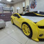 Кровать машина Evo Camaro, черно - желтая