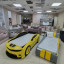 Кровать машина Evo Camaro, черно - желтая